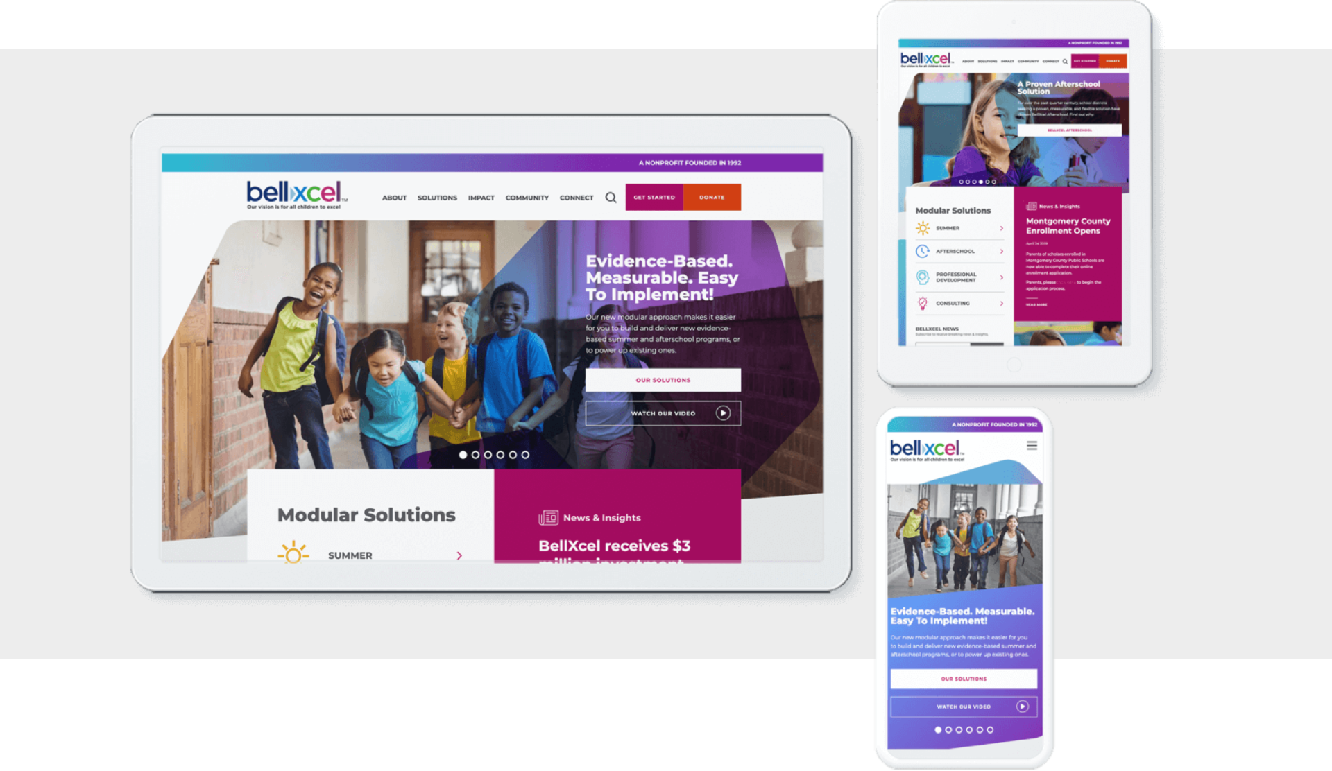 Bellxcell platform on different devices