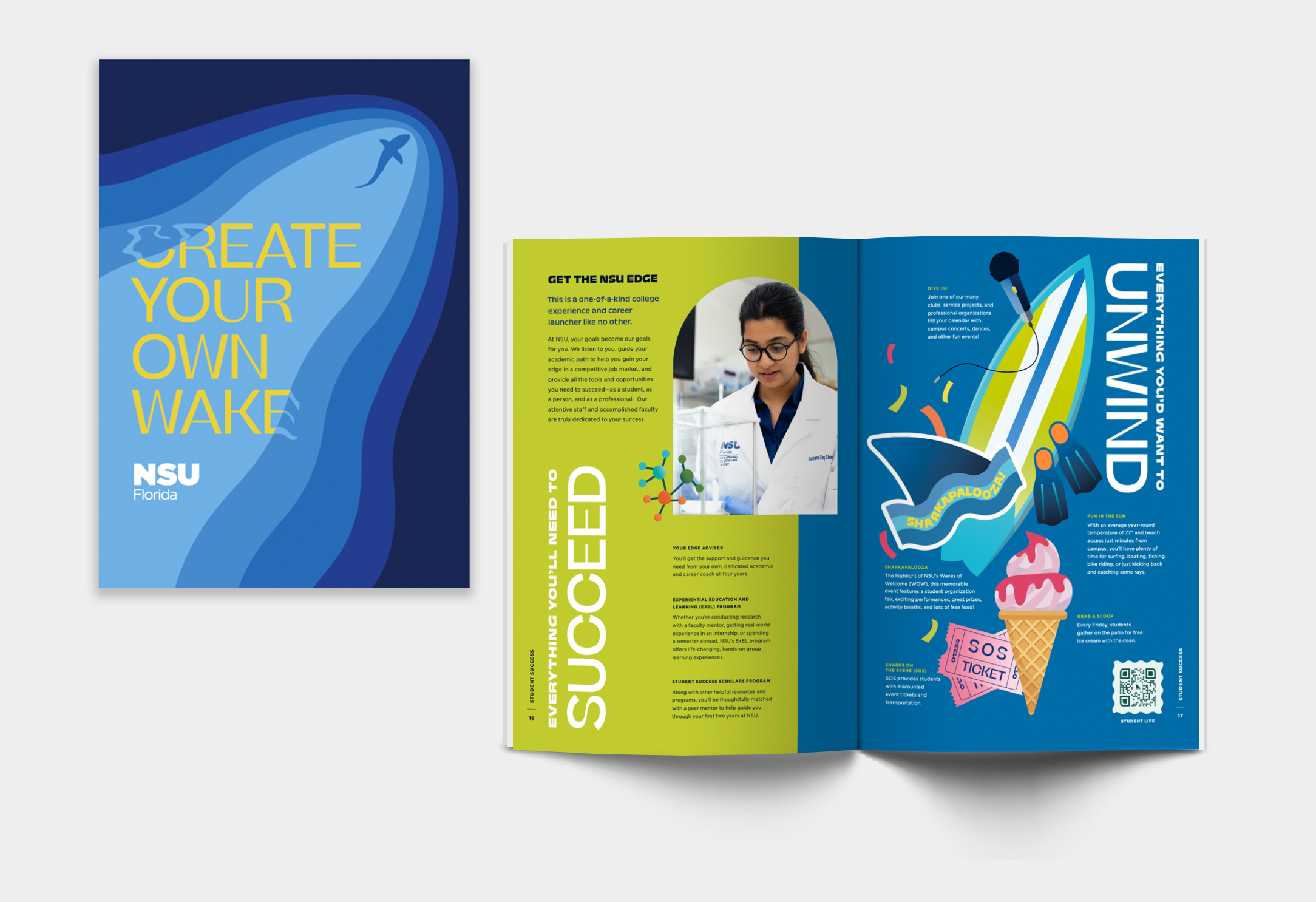 The NSU Florida undergraduate student view book for prospective students